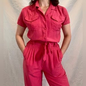 Petite Sophisticate Matching Blouse & Pants Set